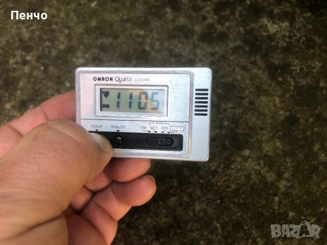 стар туристически часовник-будилник "OMRON" Quartz - MADE IN JAPAN, снимка 5 - Антикварни и старинни предмети - 54806561