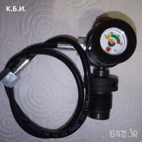 Продавам желязна бутилка Drager 4L - 200 BAR - АТМОСФЕРИ работно налягане , снимка 7 - Въздушно оръжие - 54061358