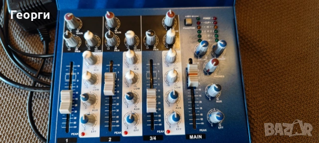 Професионален мишпулт Nicover 4F, снимка 3 - Ресийвъри, усилватели, смесителни пултове - 54087171