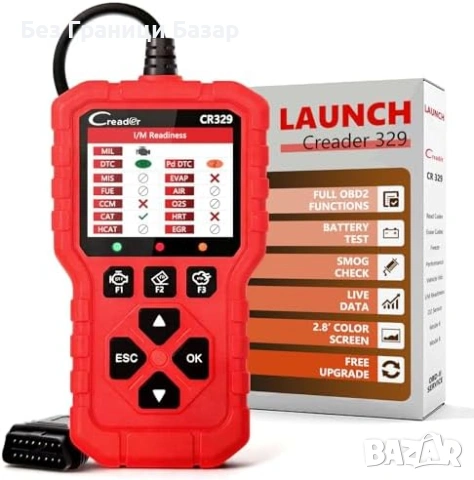 Нов LAUNCH Creader 329 OBD2 скенер за диагностика кодове CAN кола автомобил четец