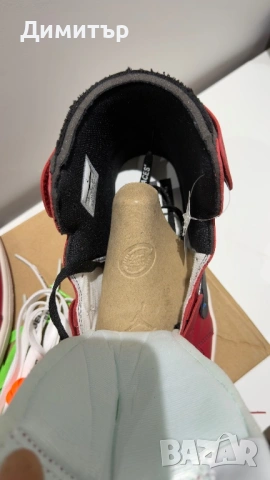 Nike off-white x air jordan 1 Chicago, снимка 11 - Маратонки - 54537248