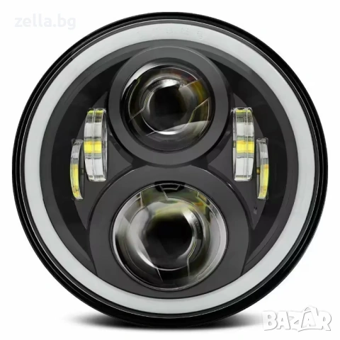 Кръгъл LED фар 7 инча 60W 7000LM IP68 – Jeep Wrangler Suzuki Samurai Nissan Patrol Мотоциклети 10247, снимка 11 - Друга електроника - 54661814