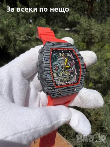 Richard Mille RM 11-03 Карбон Мъжки Червен Часовник С Кварцов Механизъм Код Chronolux48