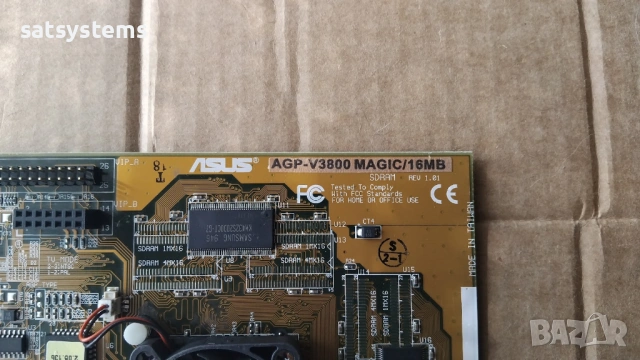 Видео карта Asus AGP-V3800 Magic 16MB SDRAM REV1.01 16MB SDR 64bit AGP, снимка 7 - Видеокарти - 54259484