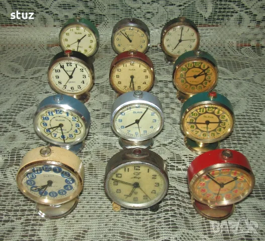 Будилници Слава за части, или възстановяване, лот 12 бр., снимка 7 - Антикварни и старинни предмети - 55655797