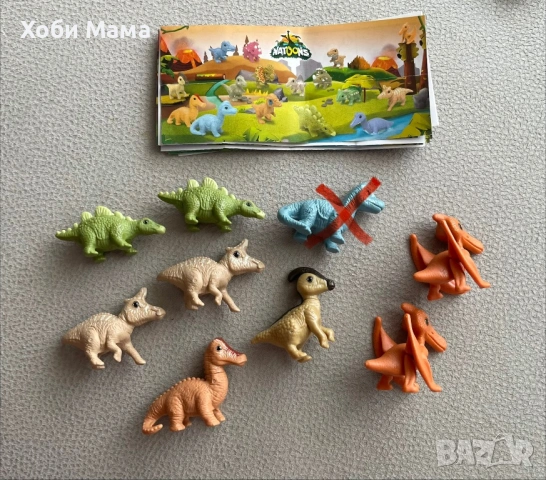 Kinder Surprise Natoons Динозаври играчки от шоколадови яйца 2025