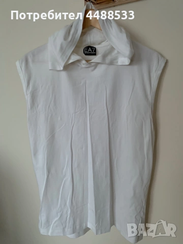 Лятна тениска без ръкави с качулка EA, снимка 2 - Тениски - 55252598