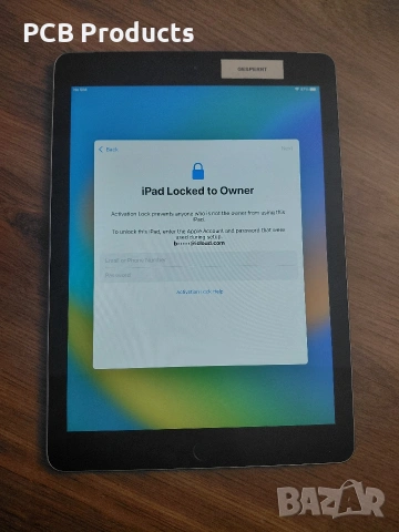 iPad 6th Gen (A1954) WIFI+Cellular 128GB Gray, заключен iCloudвтора употреба.