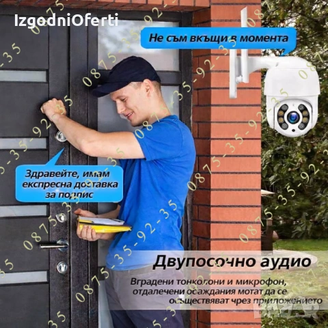 8MP Ultra HD Камера с ICSEE APP. WiFi и LAN свързваWiFi и LAN свързване. Куполна PTZ IP Wi-Fi CAMERA, снимка 9 - IP камери - 50339695