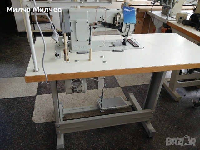 Двуиглова шевна машина с троен транспорт 10 мм, снимка 4 - Други машини и части - 53956638