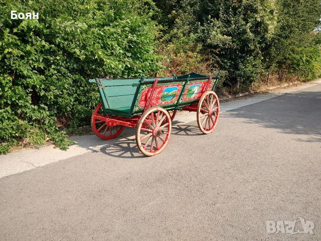 Рисувана конска каруца, снимка 3 - Декорация за дома - 54035201