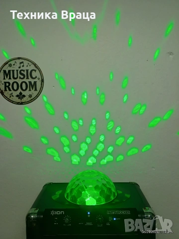 Преносима Bluetooth тонколона ION Party Rocker с вградена светлинна топка за парти ефекти., снимка 14 - Bluetooth тонколони - 55185496