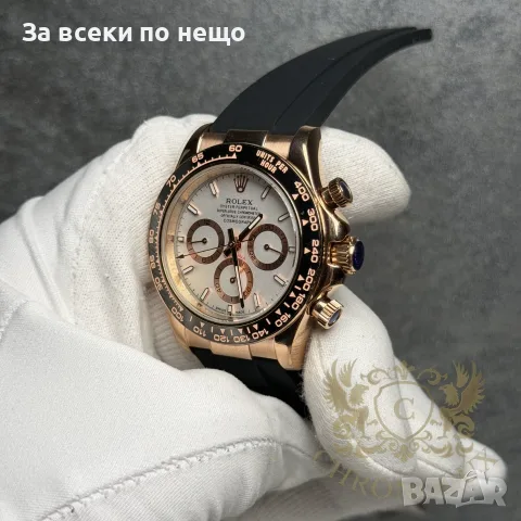 Rolex Daytona Мъжки Часовник С Автоматичен Механизъм И Силиконова Каишка Код Chronolux66, снимка 3 - Мъжки - 55650557