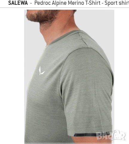 тениска Salewa - Pedroc Alpine Merino T-Shirt размер Л, снимка 2 - Тениски - 54875608
