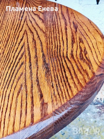 Кръгла холна масичка от масив, снимка 7 - Маси - 54135334