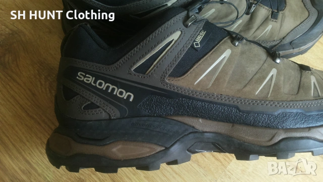 SALOMON X Ultra Ltr Gtx GORE-TEX Leather Shoes EUR 45 1/3 естествена кожа водонепромокаеми - 2705, снимка 4 - Маратонки - 54887665