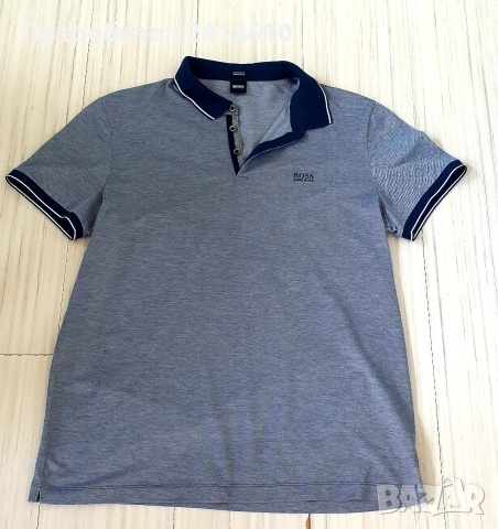 Hugo Boss Mercerised Pique Pima Cotton Regular Fit Mens Size L - XL НОВО! ОРИГИНАЛНА Тениска!, снимка 5 - Тениски - 54767572