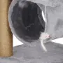 Драскалка за котки XL 90 см с къщичка и тунел, снимка 6