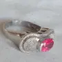 Уникален пръстен с рубин. Сребро., снимка 2