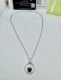 Сребърно колие с мойсанит (Диамант) 1 карат, снимка 3