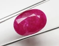 РЯДКО СЪКРОВИЩЕ – 10.54 карата ярък Hot Pinkish Red рубин от Мозамбик!, снимка 2
