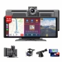 AC99 - Мултимедия H605D-DVR CarPlay Android/iOS Auto 10.26" с 2 камери, DVR запис и безжична връзка, снимка 1