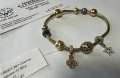 Златна гривна тип "Пандора" 12.66гр.20см., снимка 9