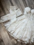 Нова къса бяла рокля с корсет, снимка 2