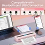 Преносим безжичен термо принтер A4 M832 Bluetooth 300DPI съвместим с Android/iOS – Розов, снимка 9