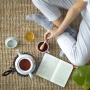 Чугунен нагревател за чайник, чай и кафе Relaxdays, поставка за чаши и кани с 1 чаена свещ, античен , снимка 4