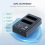 Ново двойно Зарядно за 2 батерии Nikon EN-EL14 USB-C Micro USB D5100 D5200 D5600, снимка 6
