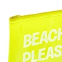 Прозрачен летен несесер BEACH PLEASE жълт флуо 21x16 см_1237017, снимка 2