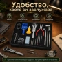 Професионален комплект часовникарски инструменти лупа очила отвертки, снимка 6