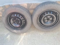 Метални джанти 2 бр Vw 15 цола с гуми, снимка 1