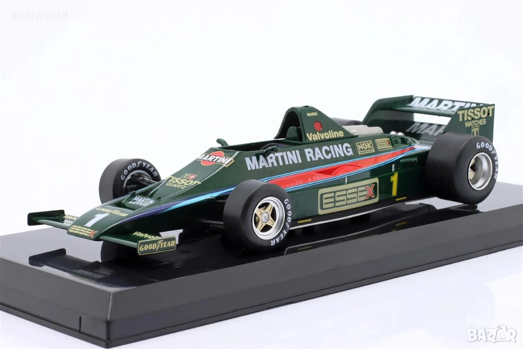 LOTUS 80 н.1 Mario Andretti F1 1979 - мащаб 1:24 на IXO/Altaya моделът е нов в блистер, снимка 1