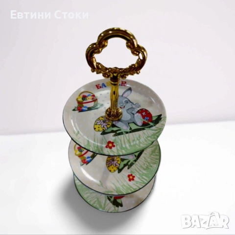 Великденско тройно плато „Зайче и яйце“, снимка 2 - Други - 54059051