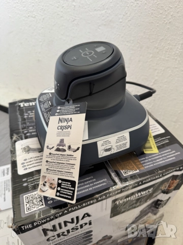 Фритюрник с Горещ Въздух Ninja CRISPi Portable Air Fryer FN101EUGY 3.8L Преносим Еър Фрайър!, снимка 5 - Фритюрници - 55563827