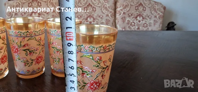 Винтидж комплект от 5 чаши за безалкохолно / вода, снимка 6 - Чаши - 55316646
