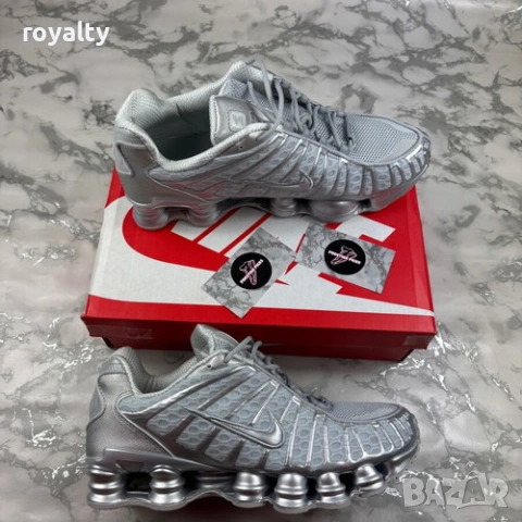Nike Shox TL Нови Сиви Мъжки Маратонки 40-45 Номер Найк , снимка 3 - Маратонки - 54314394