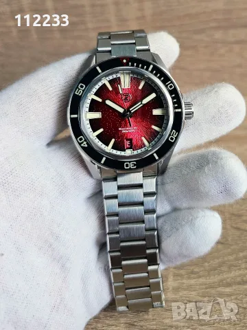 БАРТЕР Zelos Swordfish 40mm SS 'Crimson Red' - Seiko NH35, снимка 9 - Мъжки - 55671562