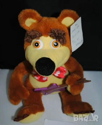 Музикално плюшено мече с китара – свири на батерии 22 см