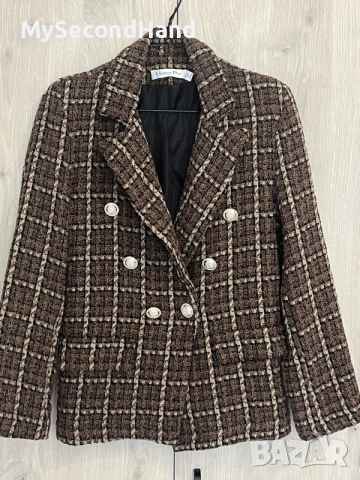 Christian Dior vintage сака L размер, снимка 2 - Сака - 55601608
