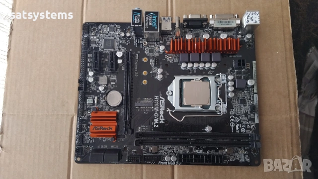 Дънна платка ASRock H110M-G/M.2 Socket LGA1151, снимка 4 - Дънни платки - 54961982
