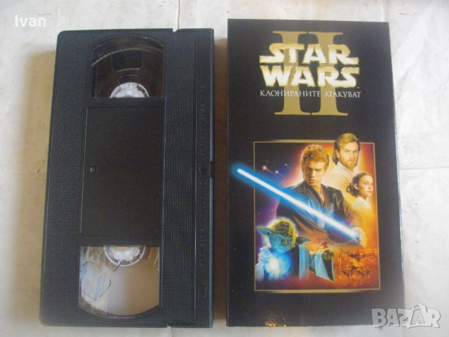 STAR WARS EPISODE 2 КЛОНИРАНИТЕ АТАКУВАТ НА БЪЛГАРСКИ ЕЗИК ВИДЕОКАСЕТА VHS МЕЖДУЗВЕЗДНИ ВОЙНИ , снимка 2 - Други жанрове - 54528366