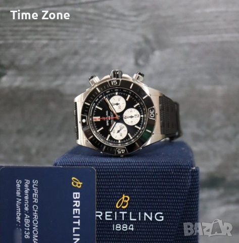 Breitling Chronomat B01 Chronograph 42mm Black Dial Black Bezel PVD Различни Варианти, снимка 5 - Мъжки - 54047954