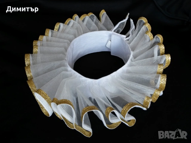 Бяла дантелена яка в бароков стил, снимка 6 - Други - 54248003