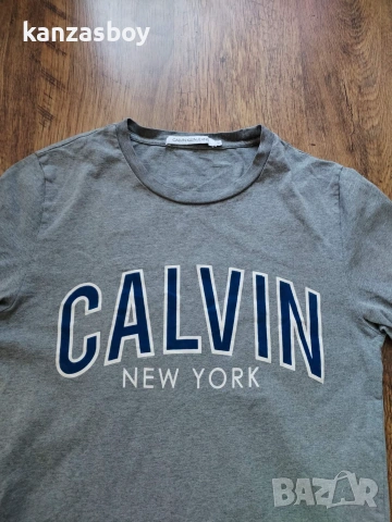 CALVIN KLEIN - страхотна мъжка тениска L, снимка 3 - Тениски - 55212307