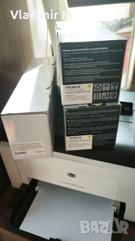 Цветен лазерен принтер HP LaserJet CP1025, снимка 2 - Принтери, копири, скенери - 54695557