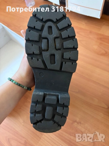 Черни боти с верига 39, снимка 5 - Дамски боти - 54097085