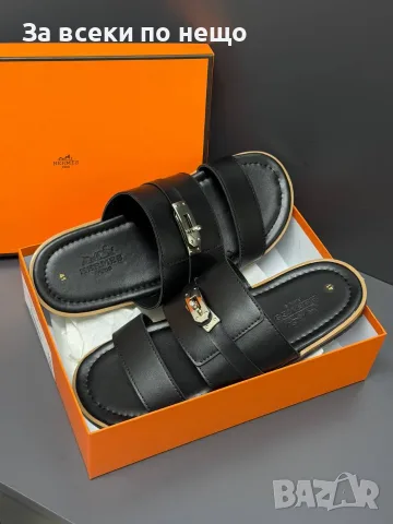 Hermes Мъжки Чехли Хермес - 2 Цвята Код SK1886, снимка 2 - Мъжки чехли - 55336733